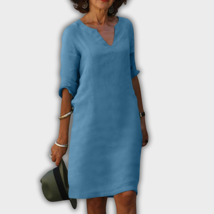 Lyns - kleid mit V-Ausschnitt