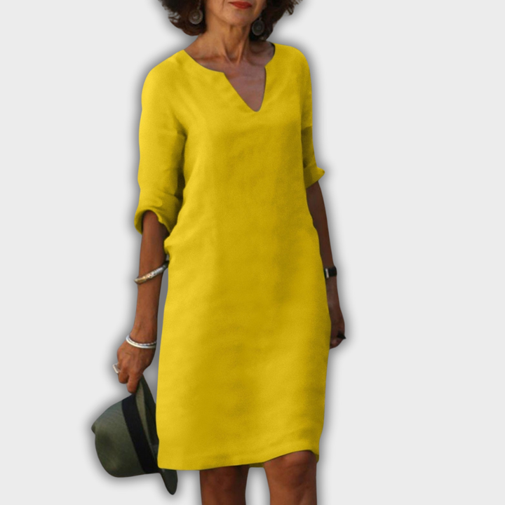 Lyns - kleid mit V-Ausschnitt