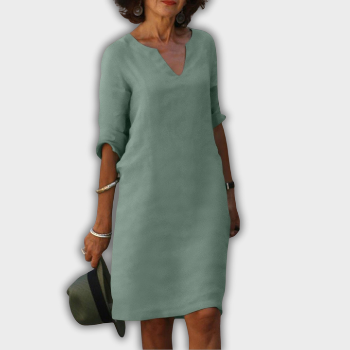 Lyns - kleid mit V-Ausschnitt