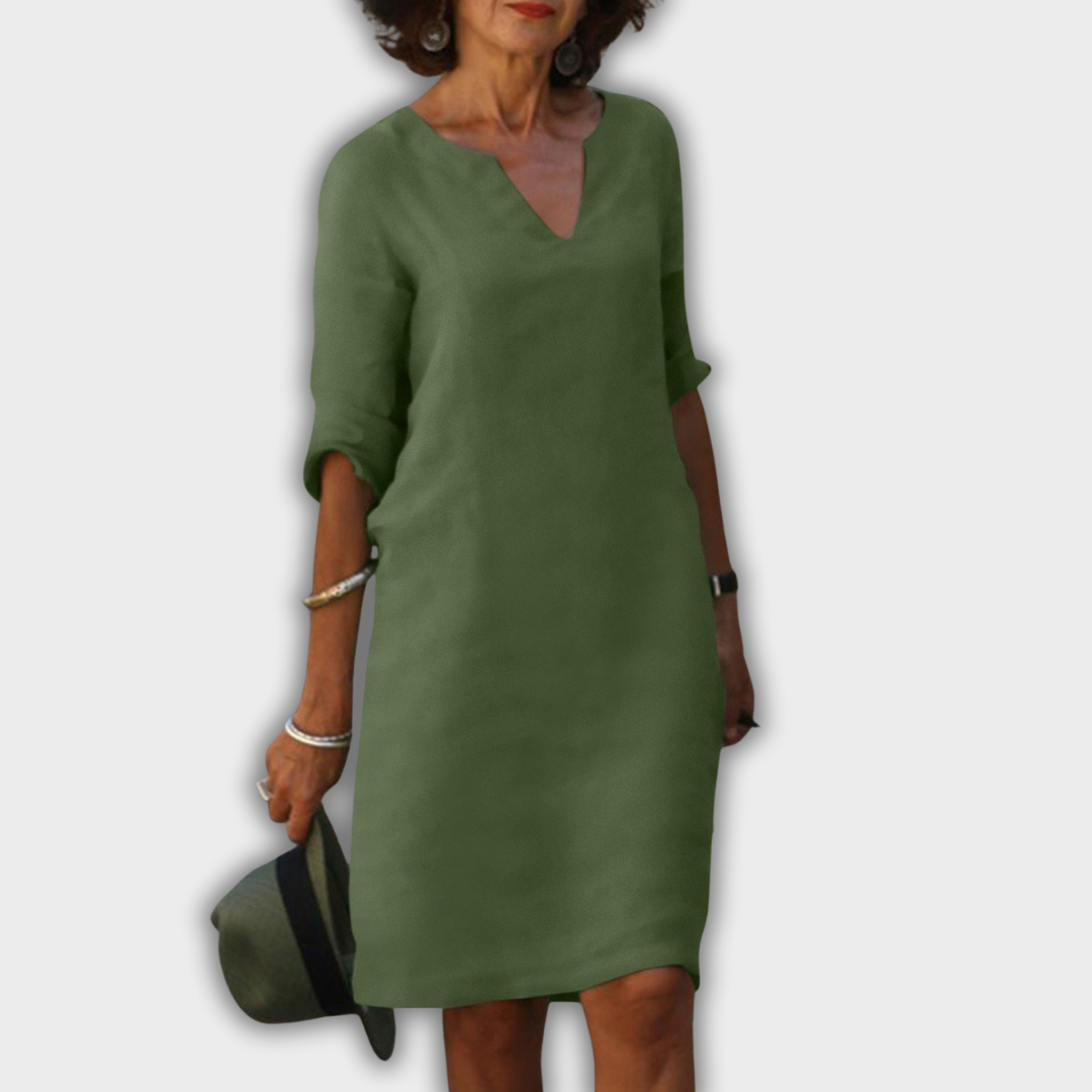 Lyns - kleid mit V-Ausschnitt