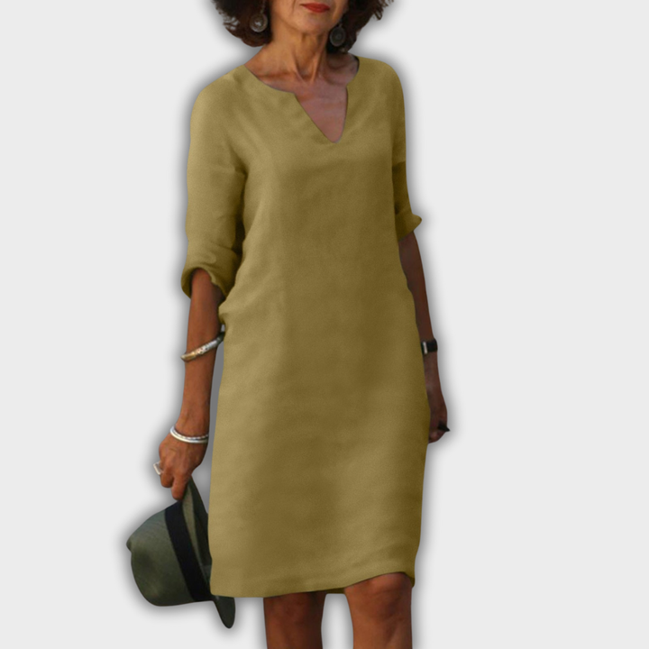 Lyns - kleid mit V-Ausschnitt