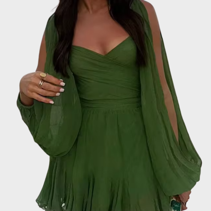 Layla - Verspieltes Mini-Kleid mit Ballonärmeln