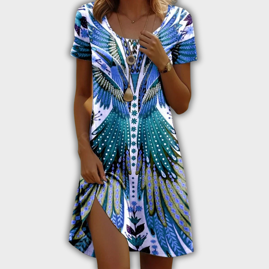 Maja | Elegantes Sommerkleid mit Blumen