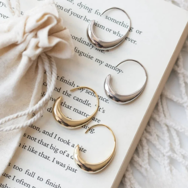 Eleganti Ohrring us Gold und Silber