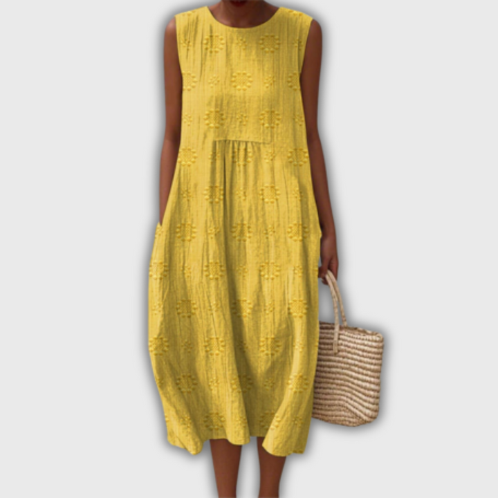 Liora - Ärmellos Handgmacht Chleid