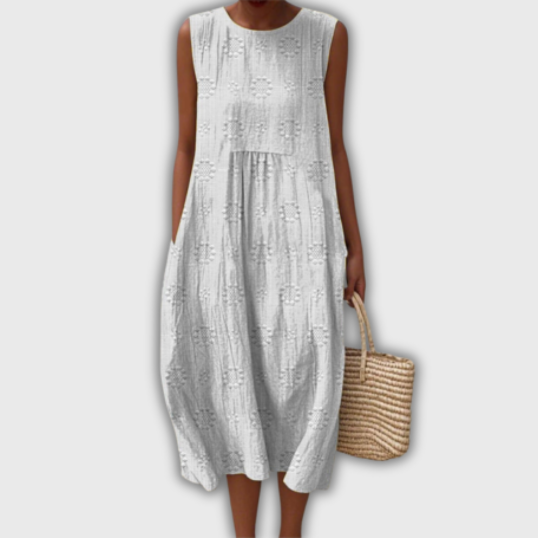 Liora - Ärmellos Handgmacht Chleid