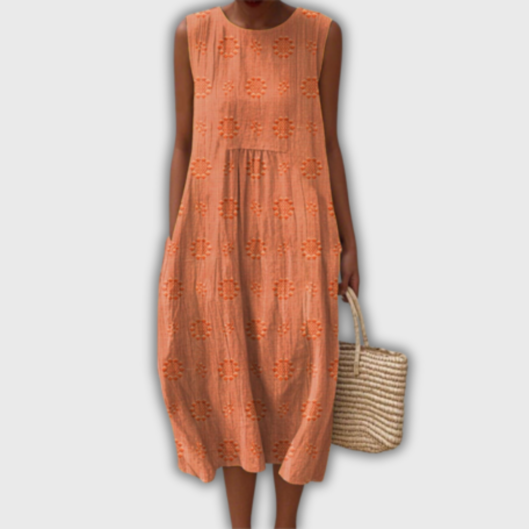 Liora - Ärmellos Handgmacht Chleid