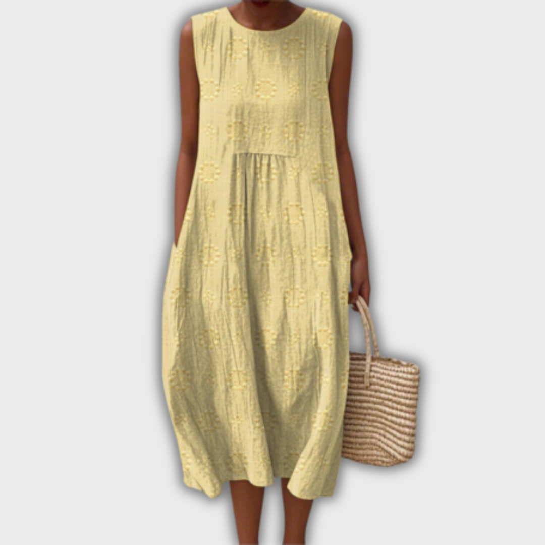 Liora - Ärmellos Handgmacht Chleid