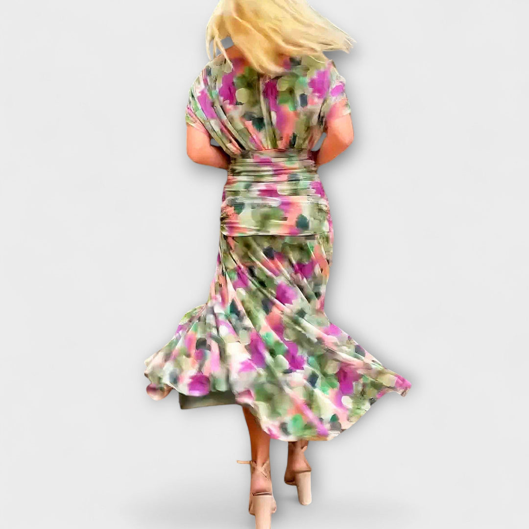 Aurora – Schickes Maxikleid mit V-Ausschnitt