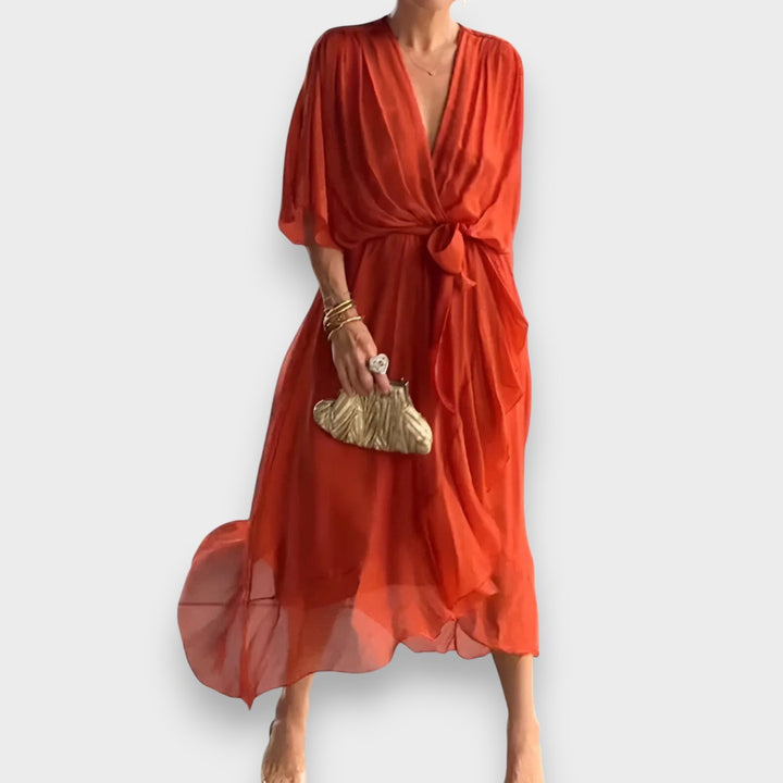 Monica | Kleid mit V-Ausschnitt