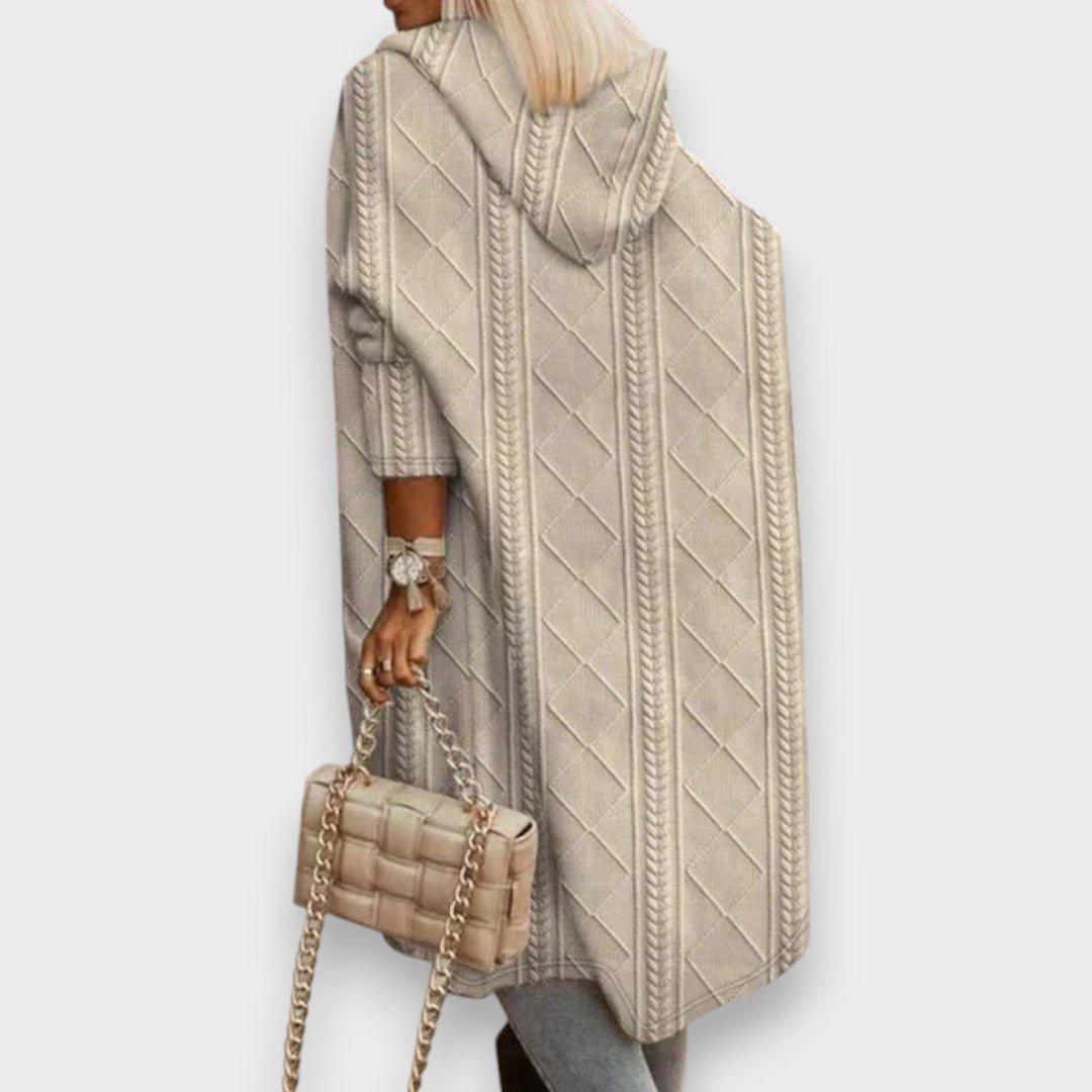Johani | Langer Cardigan mit Kapuze