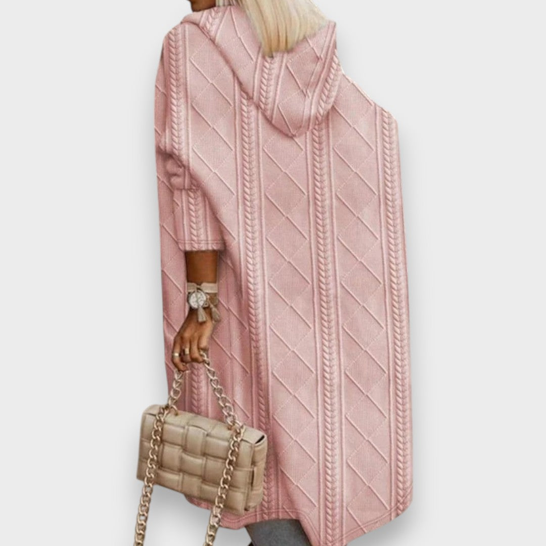 Johani | Langer Cardigan mit Kapuze