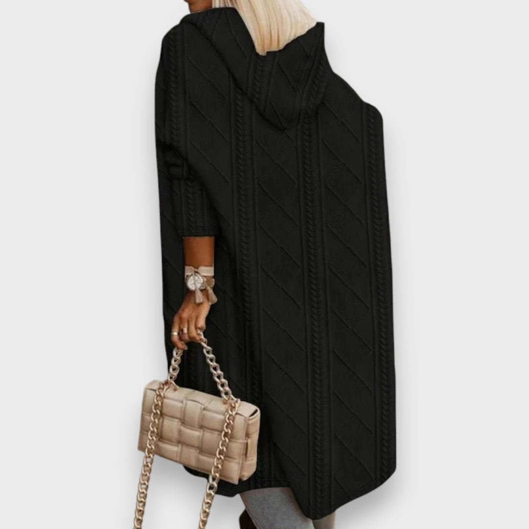 Johani | Langer Cardigan mit Kapuze