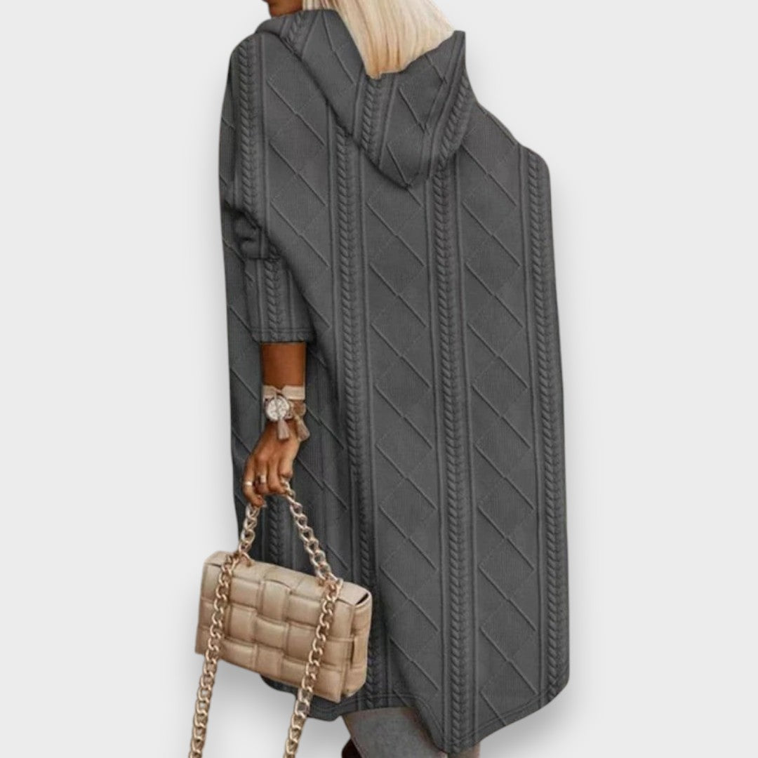 Johani | Langer Cardigan mit Kapuze