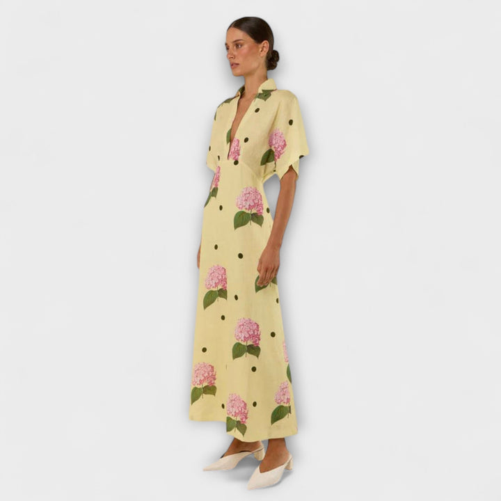 Kayla - Langs, flüssigs Kleid