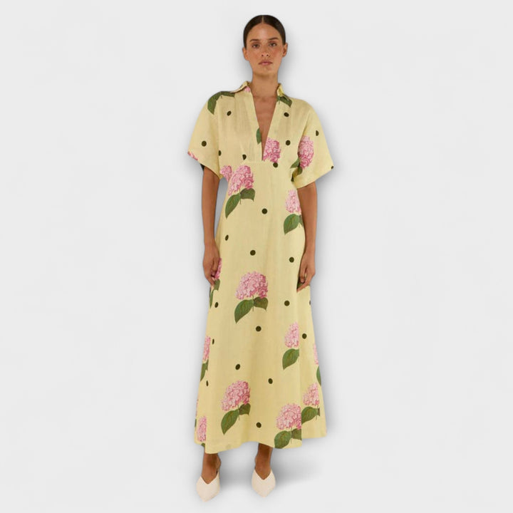 Kayla - Langs, flüssigs Kleid