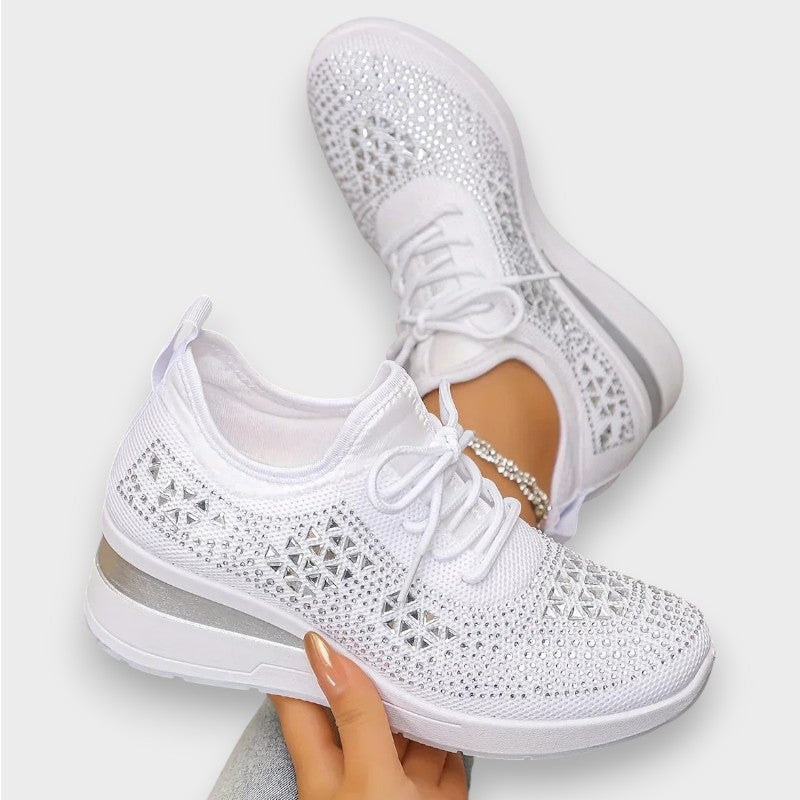 Giselle | Orthopädische Sneakers mit funkelnden Strasssteinen