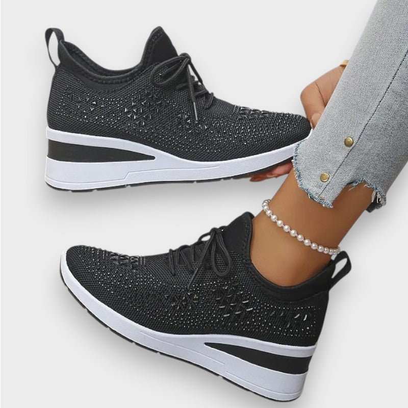 Giselle | Orthopädische Sneakers mit funkelnden Strasssteinen