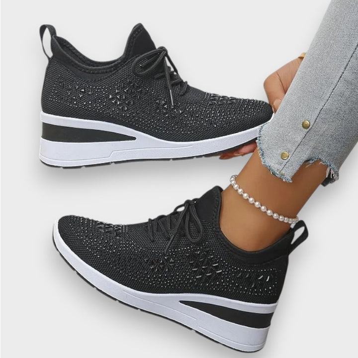 Giselle | Orthopädische Sneakers mit funkelnden Strasssteinen