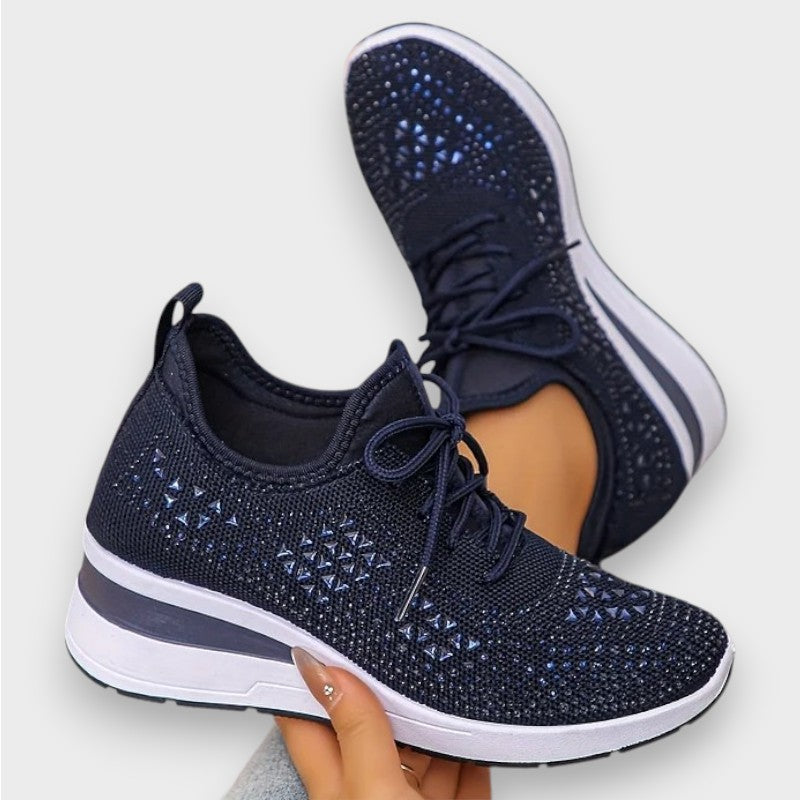 Giselle | Orthopädische Sneakers mit funkelnden Strasssteinen