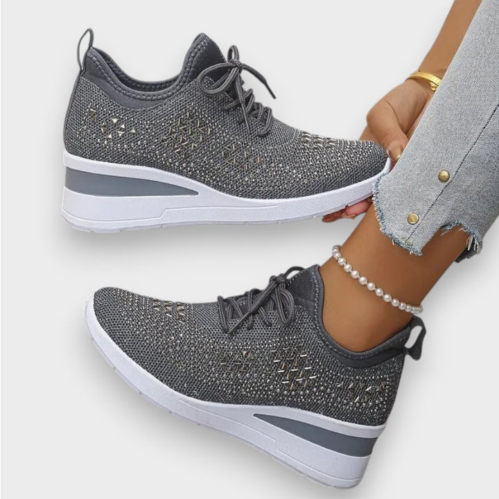 Giselle | Orthopädische Sneakers mit funkelnden Strasssteinen