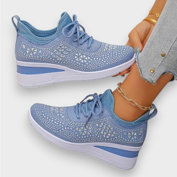 Giselle | Orthopädische Sneakers mit funkelnden Strasssteinen