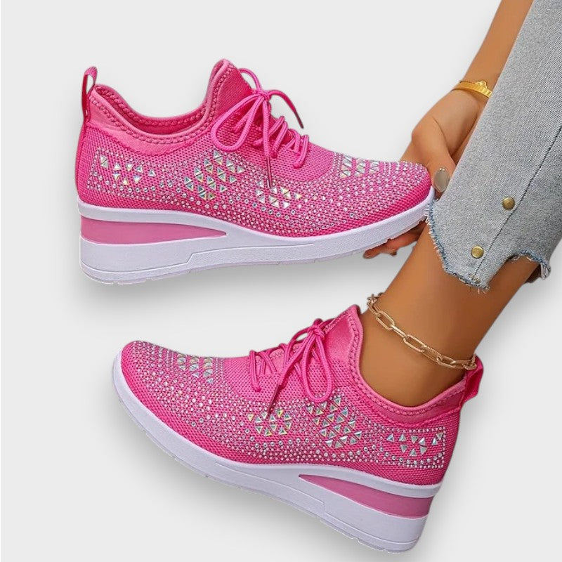 Giselle | Orthopädische Sneakers mit funkelnden Strasssteinen
