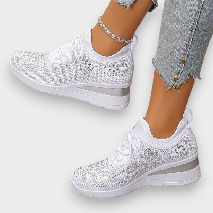 Giselle | Orthopädische Sneakers mit funkelnden Strasssteinen