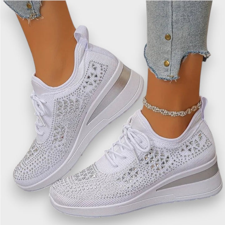 Giselle | Orthopädische Sneakers mit funkelnden Strasssteinen