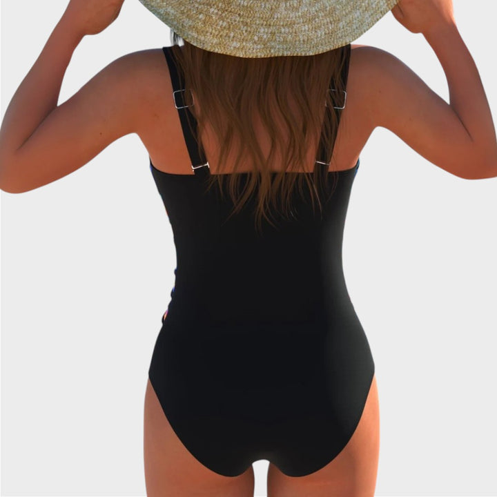 Amryth | Luxuriöser Badeanzug mit buntem Print