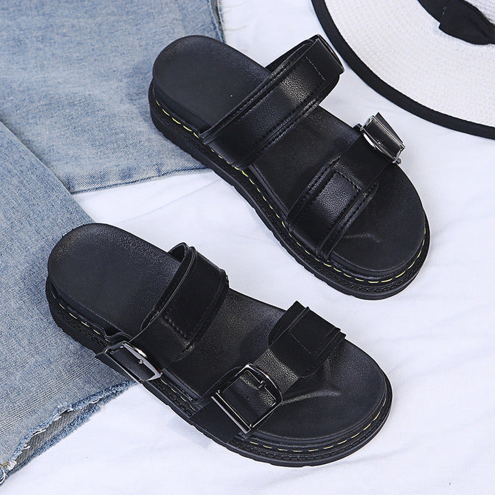 Paige | Bequeme Sommer-Plateausandalen mit Schnallenverschluss