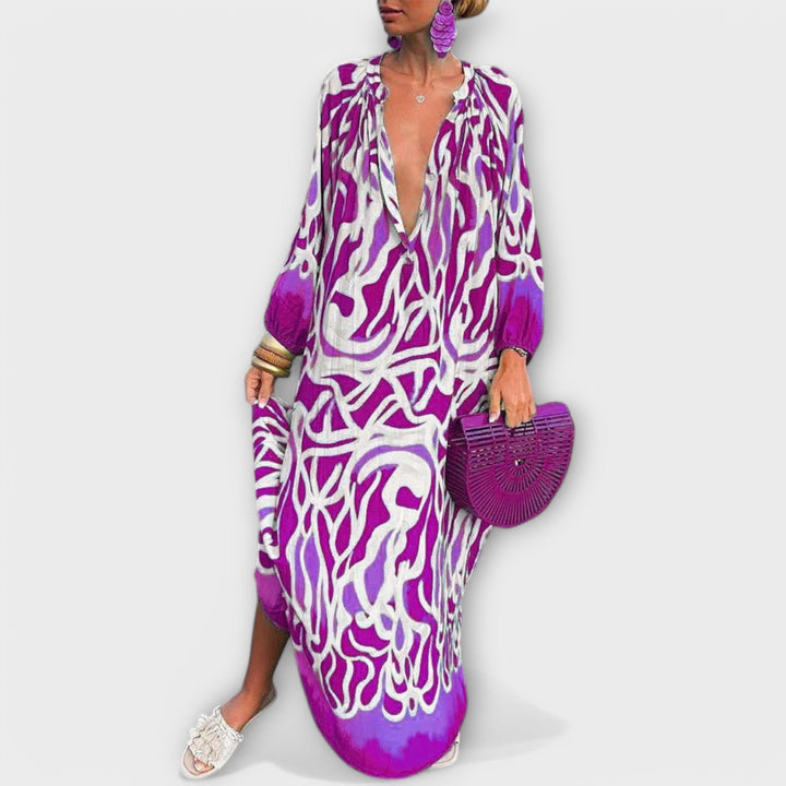 Alice - Bohème Langarm-Maxikleid