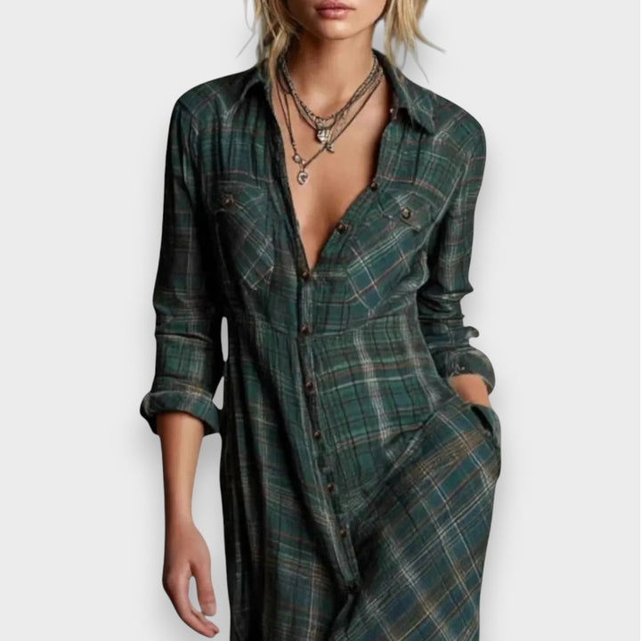 Sarah | Lässiges Karokleid