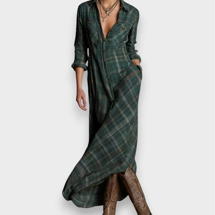 Sarah | Lässiges Karokleid