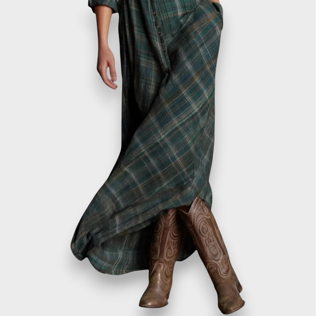 Sarah | Lässiges Karokleid