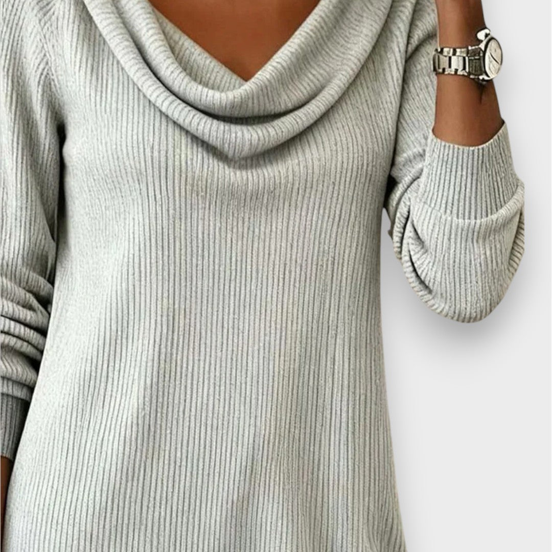 Livia | Gerades Kleid mit langen Ärmeln