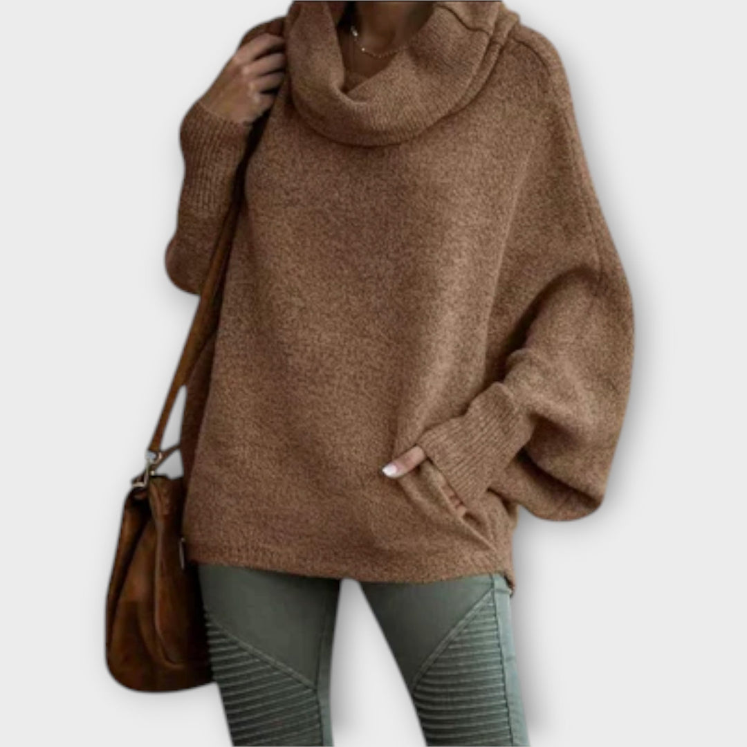 Ulrike - Eleganter Frauepullover im Schildpatt-Design