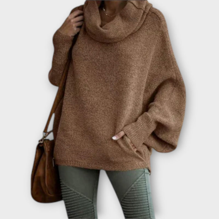 Ulrike - Eleganter Frauepullover im Schildpatt-Design