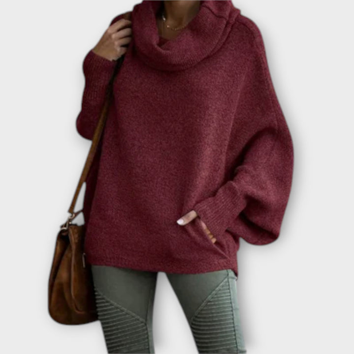 Ulrike - Eleganter Frauepullover im Schildpatt-Design