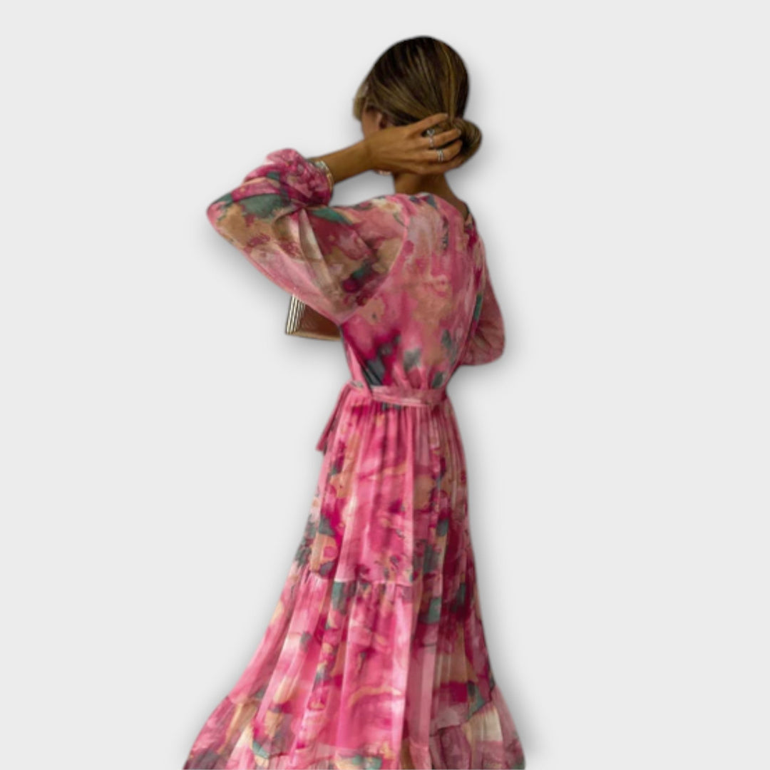 Evelyn - Aquarelle Dream Maxi Chleid