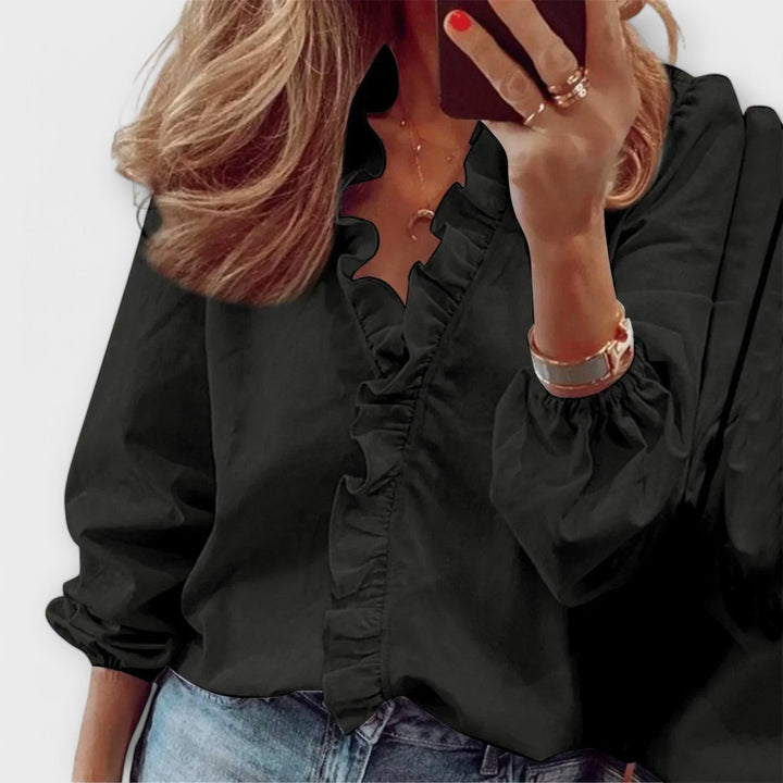 Amie – Eleganti Rüschenbluus