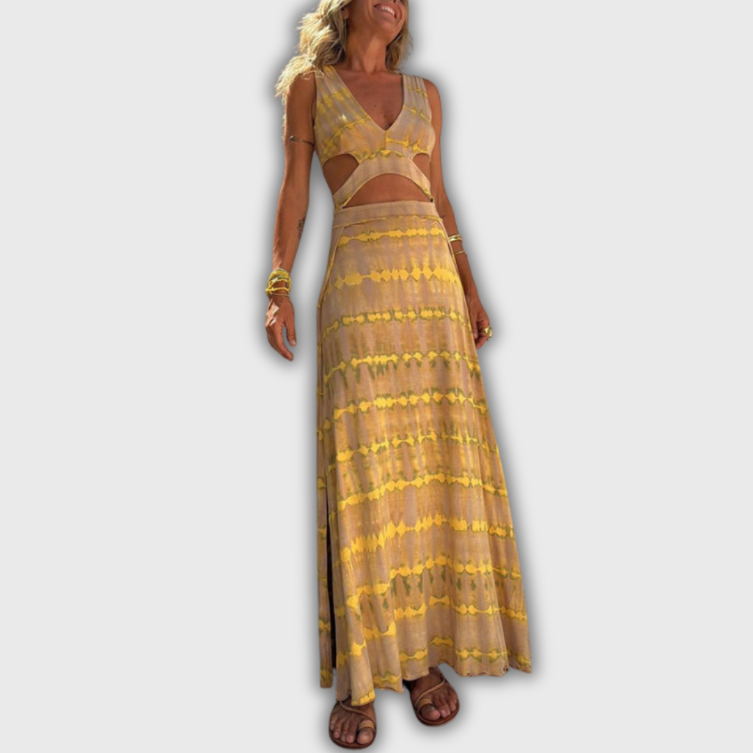 Bianca – Kleid mit tiefem Ausschnitt und Cut-Outs