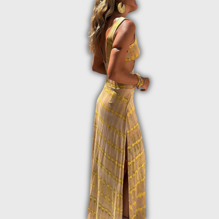 Bianca – Kleid mit tiefem Ausschnitt und Cut-Outs