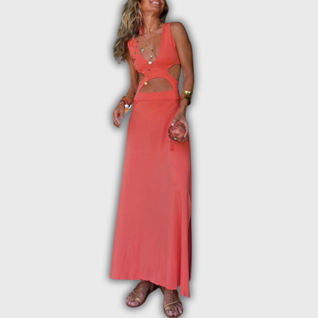 Bianca – Kleid mit tiefem Ausschnitt und Cut-Outs