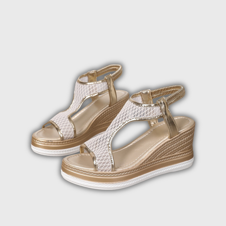 Isabella – Goldene Wellen-Wedges