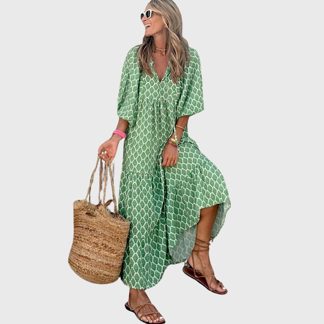 Fleur | Boho Maxi-Chleid