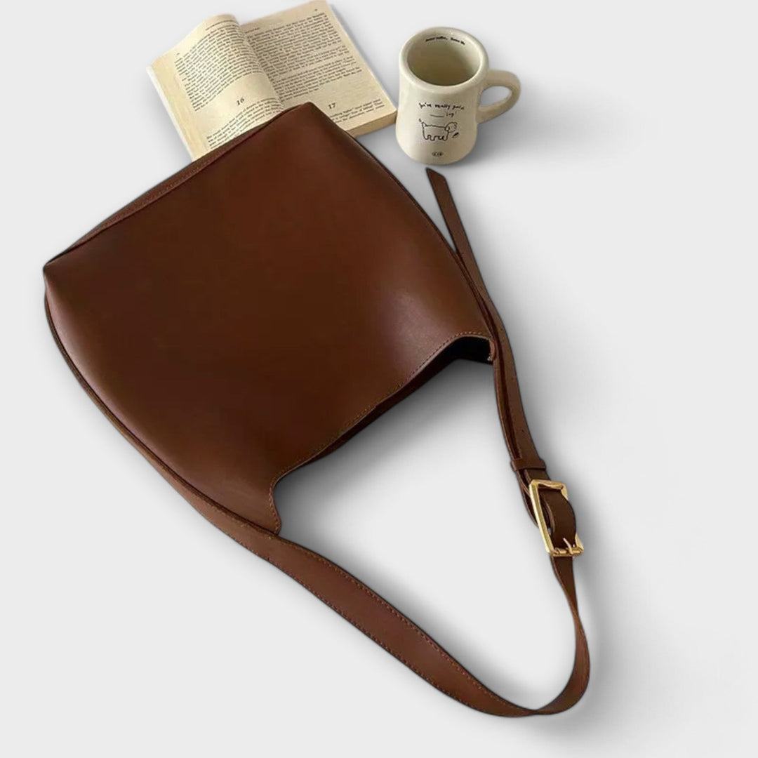 Léora. – Eleganti Lederschultertasche