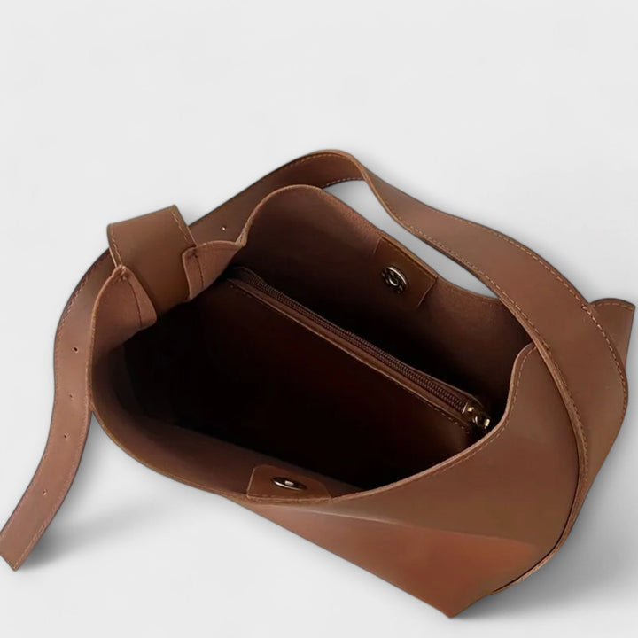 Léora. – Eleganti Lederschultertasche