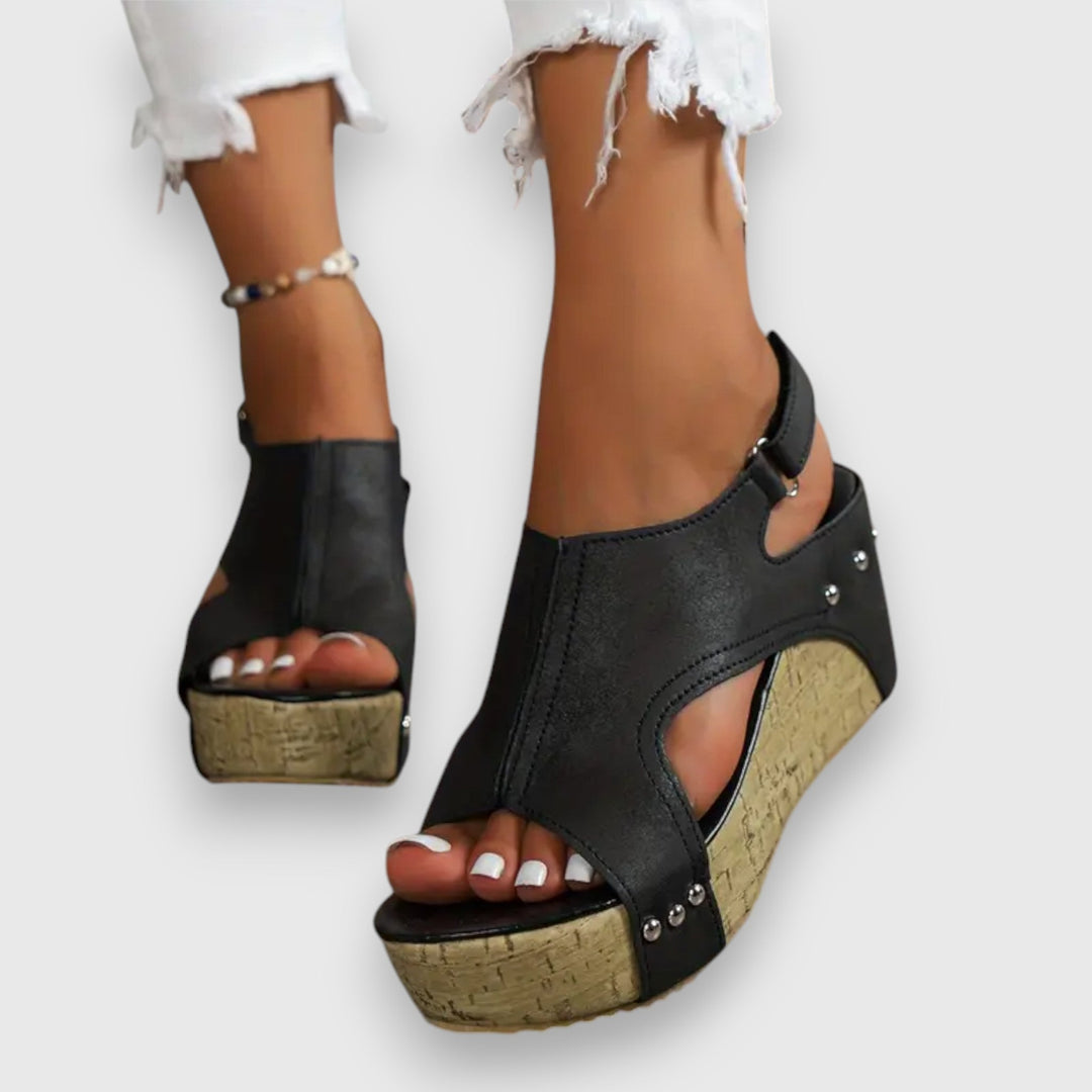 Mia – Vintage Plateau-Sandale
