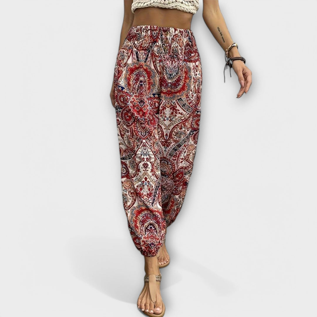 Scarlett – Hose mit ethnischer Grafik